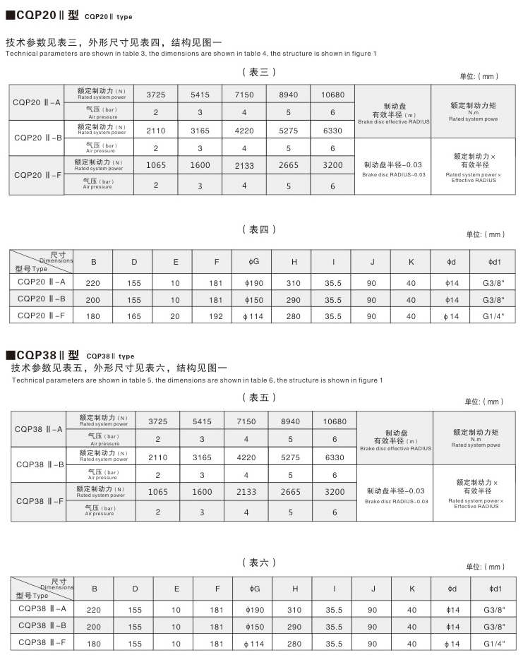 CQP系列B型气动钳盘式制动器03