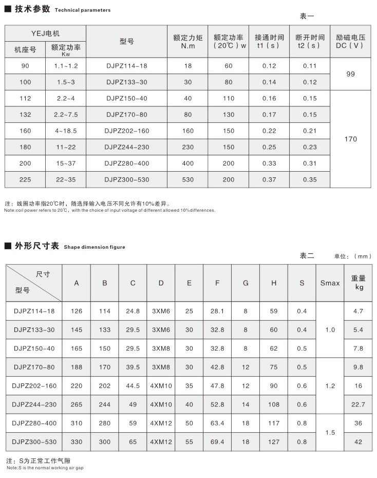 DJPZ系列电机盘式制动器02