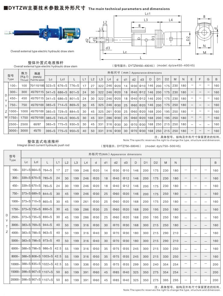 DYT系列电液压推杆03